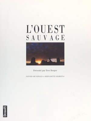 cover image of L'Ouest sauvage